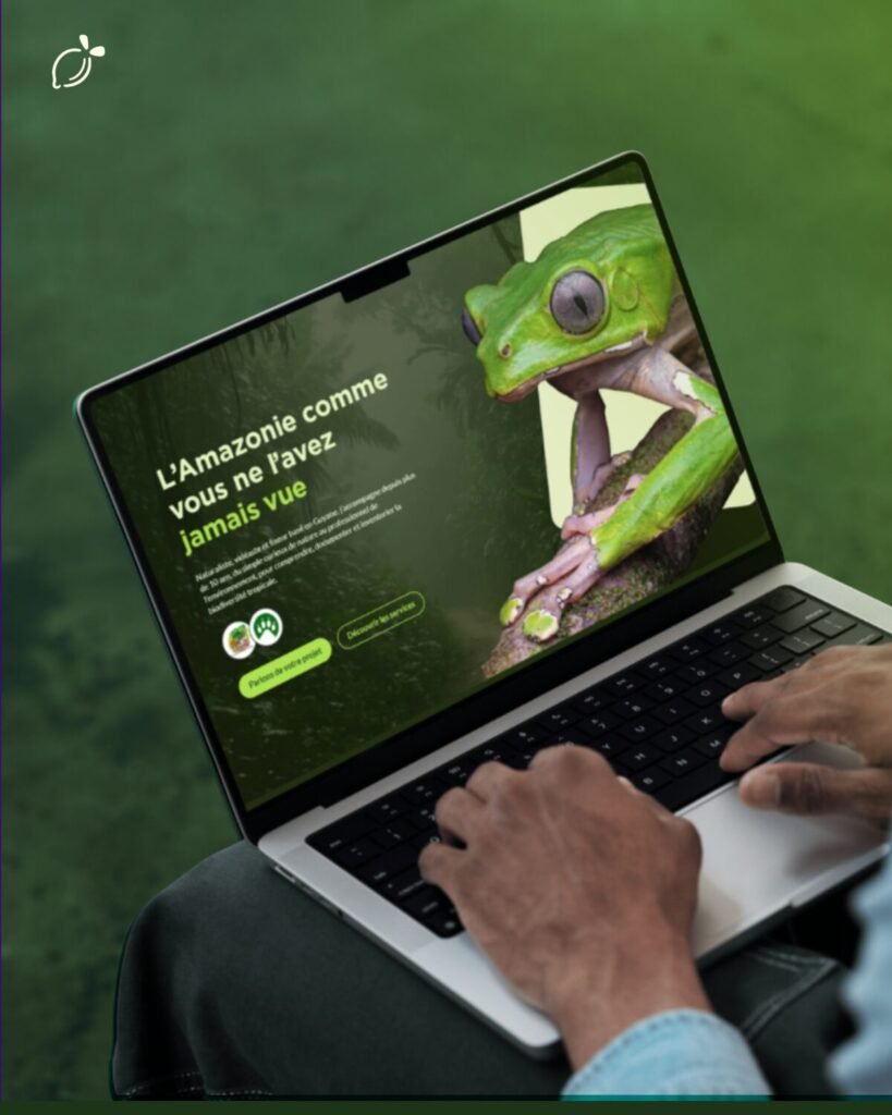 Page du site Vincent Premel conçu par notre agence web en Guyane