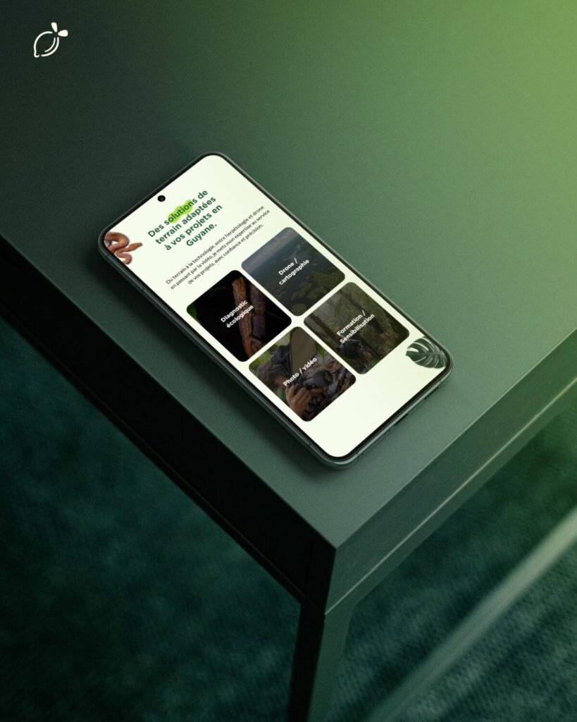 Design du site Vincent Premel réalisé par notre agence de création de site internet en Guyane